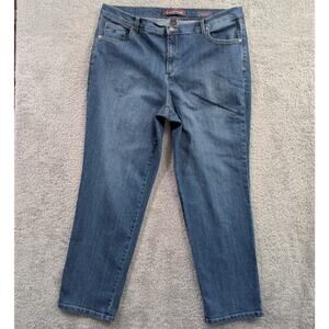 Gloria Vanderbilt Amanda Jeans Women's 16W Stretch Denim Classic Casual Blue